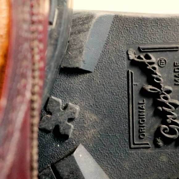 Oxblood Gripfast Shoes,  Steel Toe boots-Made in England Wingtips, UK 6-US 7 - Picture 5 of 6